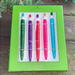 NWT Kate Spade “So Well Composed”  Pen Set